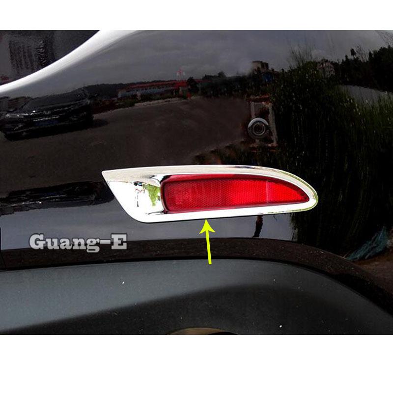 For Mazda6 Mazda 6 Atenza 2014 2015 2016 2017 2018 Car Detector ABS Trim Back Tail Rear Fog Light Lamp Frame Stick 2PCs