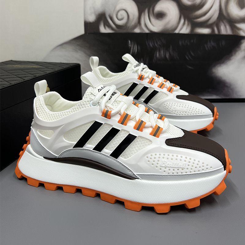 Мужская летняя обувь дышащая обувь 2025 года новая трендовая платформа модная спортивная и повседневная обувь дышащая мужская обувь для папы