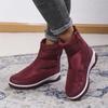 2022 зимние новые теплые зимние ботинки с боковой молнией, короткая трубка, однотонная непромокаемая хлопковая обувь