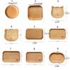 Multiple Styles Solid Wood Cartoon Dinner Tray Cute Animal Pattern Children's Rice Plate Odorless Wood Food Dishes Meal