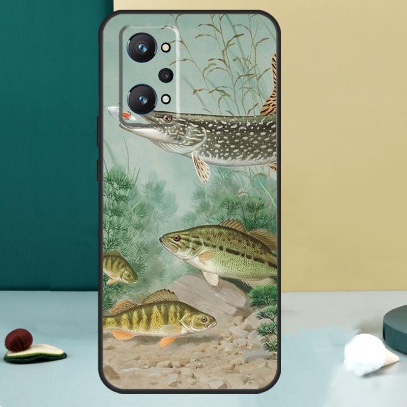 Рыболовные снасти Рыба Для Realme GT 7 Pro GT 5 6 6T C67 C61 C55 C53 C51 C21Y C25S C75 10 11 12 13 14 Pro Plus Чехол