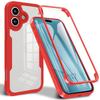 Protective Case for iPhone 17 - BOOLING - 360° Model - Red - Shockproof - Rigid