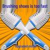 Пятисторонняя щетка для обуви с мягкой щетиной - Бережная к обуви и одежде, Многоцелевая чистка, Прочная конструкция, Бесплатная доставка включена