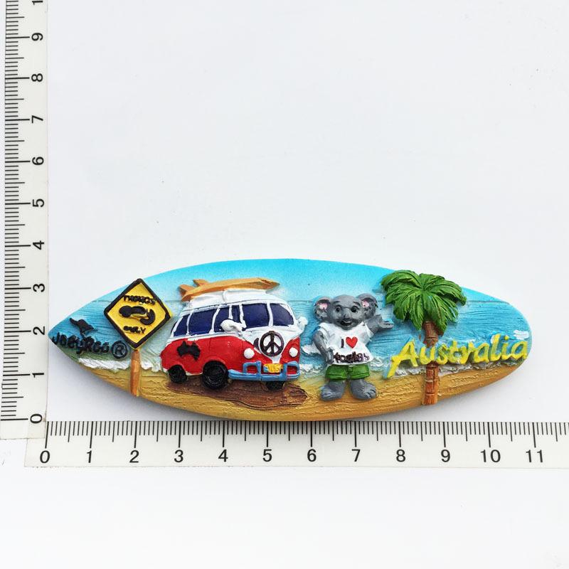 Оригинальные магниты на холодильник в Австралии, Сидней, Брисбен, сувенирные магнитные магниты на холодильник, краска из смолы, изделия ручной работы, украшение дома
