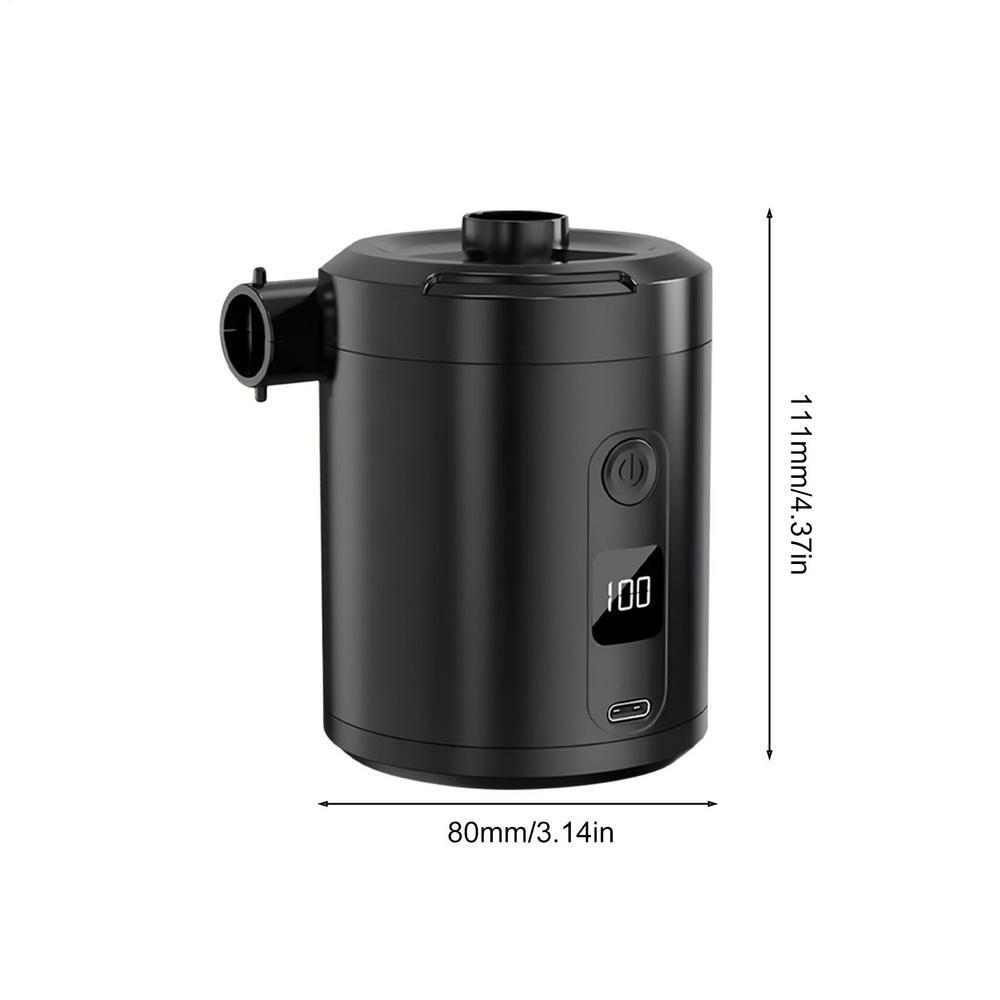 Мини Портативный Воздушный Насос Кемпинг Воздушный Насос Электрический 5200 мАч Аккумулятор 4000 Па Быстрый Надуватель Сдуватель Для Бассейна Пляжа Путешествий Дома