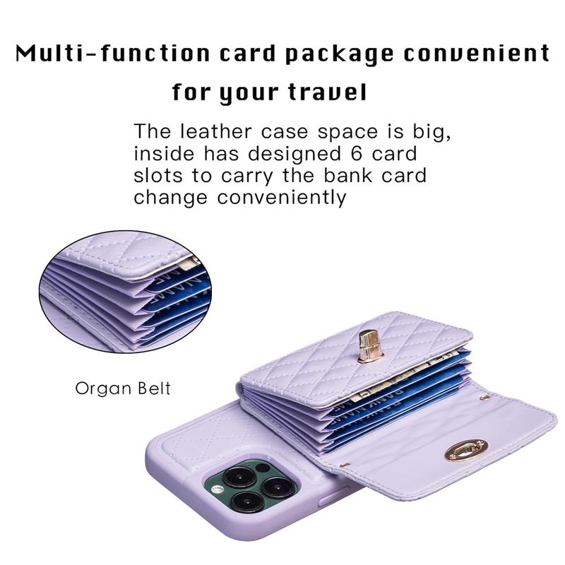 Маленький кошелек с ароматным органом ветра, кожаный чехол с металлической пряжкой для iPhone 14 Pro Max 13 12 11 SE 2022 X XS XR 8 7 6 6S Plus