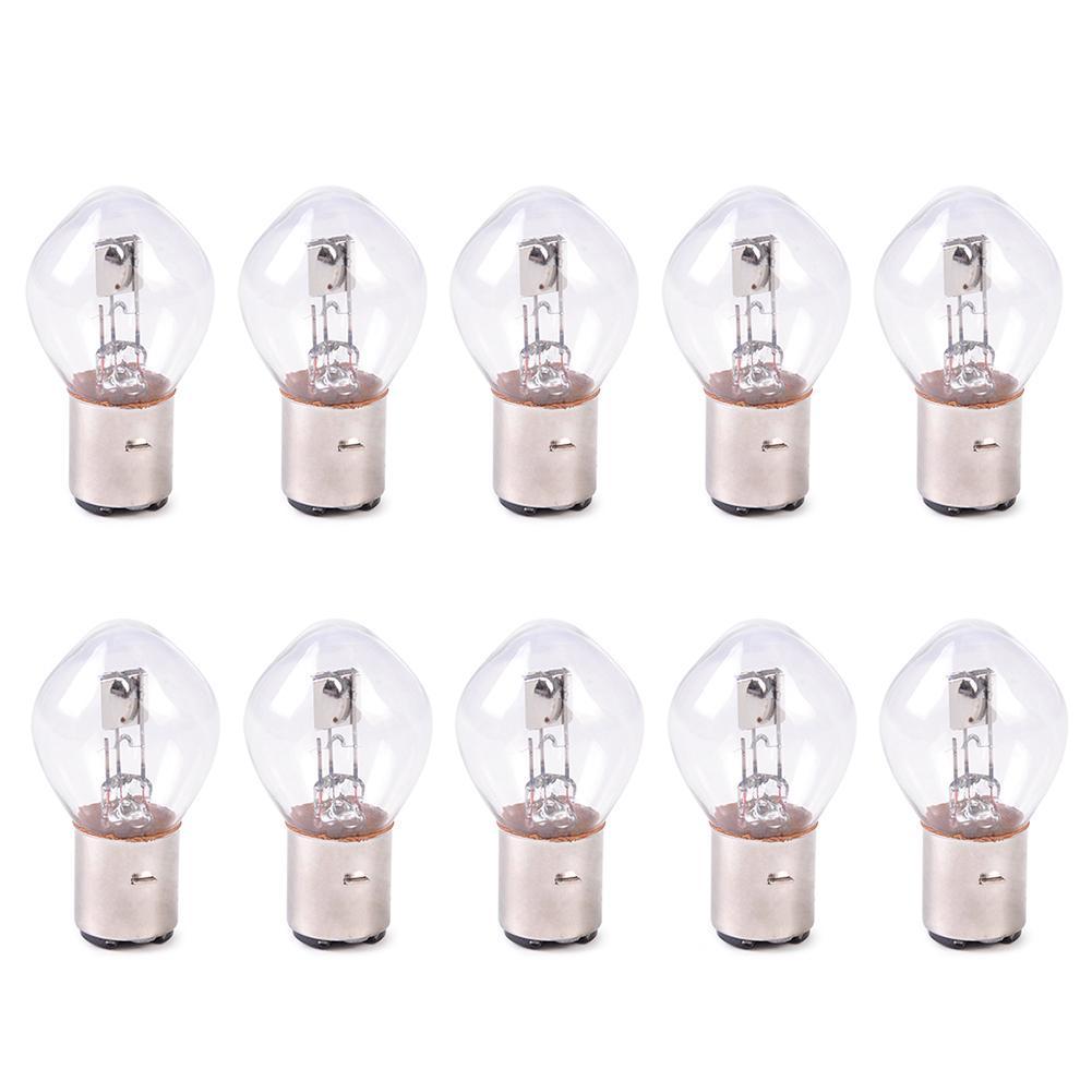 1 шт. BA20D светодиодные лампы высокой яркости 12 В 35/35 Вт галогенные фары одиночные лампы янтарного цвета для мотоцикла ATV мопеда скутера