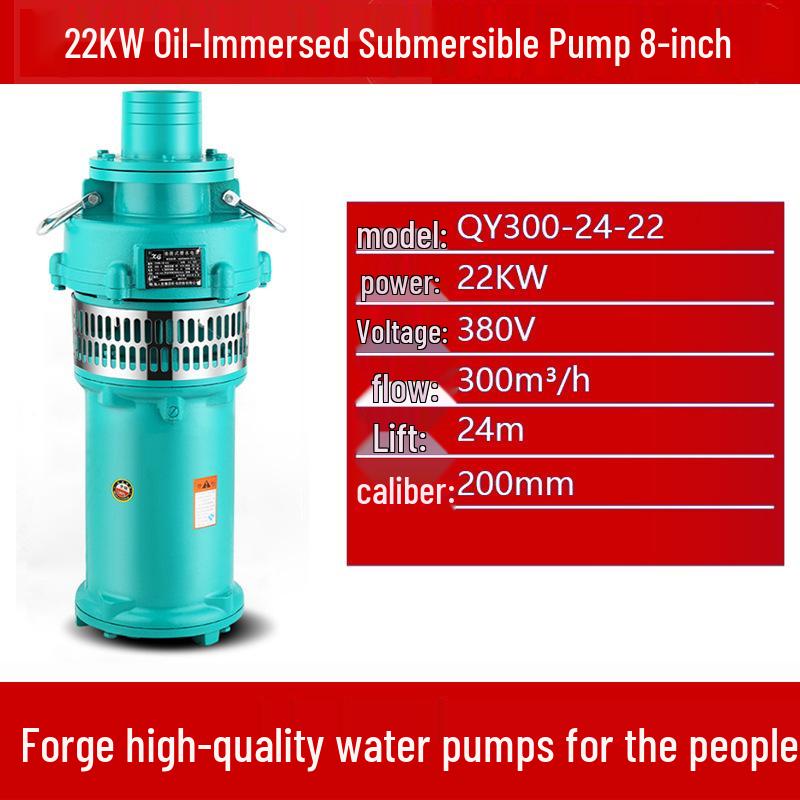 Qy High-Head Three-Phase Submersible Pump, 380V, 22kW/30kW, Ideal for Farmland Irrigation