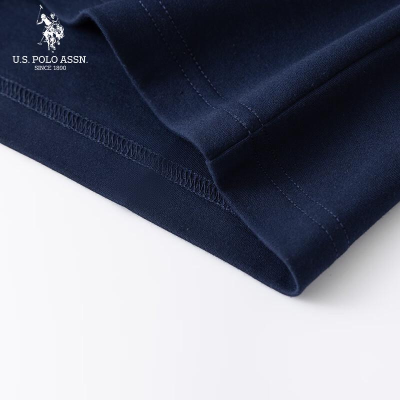 U.S. Polo Assn. Мужская повседневная футболка с длинным рукавом из модала и хлопка