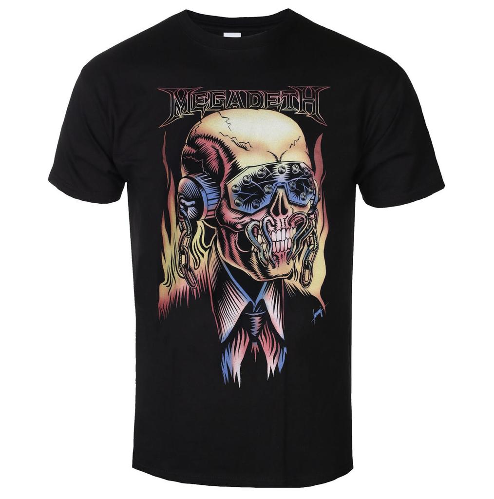 Retro Megadeth Graphic Cotton Tshirt Unisex Summer Short Sleeve Fashion Brand Tee Luxury Casual Vintage Tees
