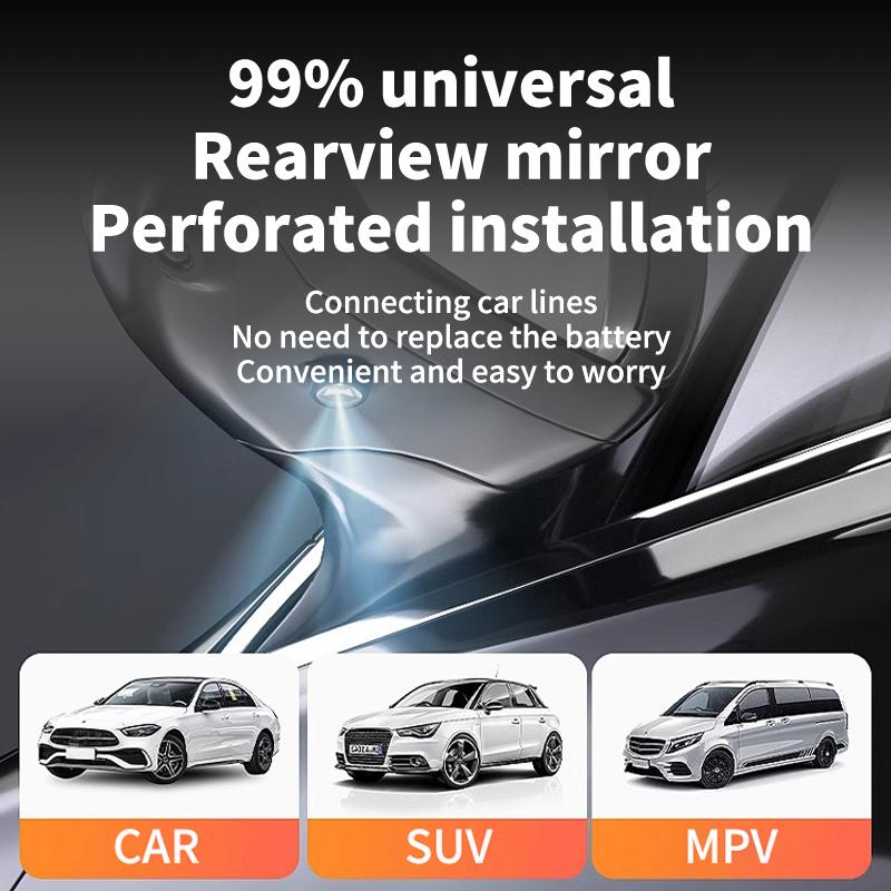 Universal Modified LED Rearview Mirror Angel Wing Welcome Light Suitable for Mercedes Benz BMW Porsche Volkswagen Honda Toyota aja256