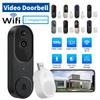 1080P Умный видеодомофон Беспроводная Wi-Fi видеокамера для двери Видеодомофон с обнаружением движения Ночное видение Двусторонняя аудиокамера для дома