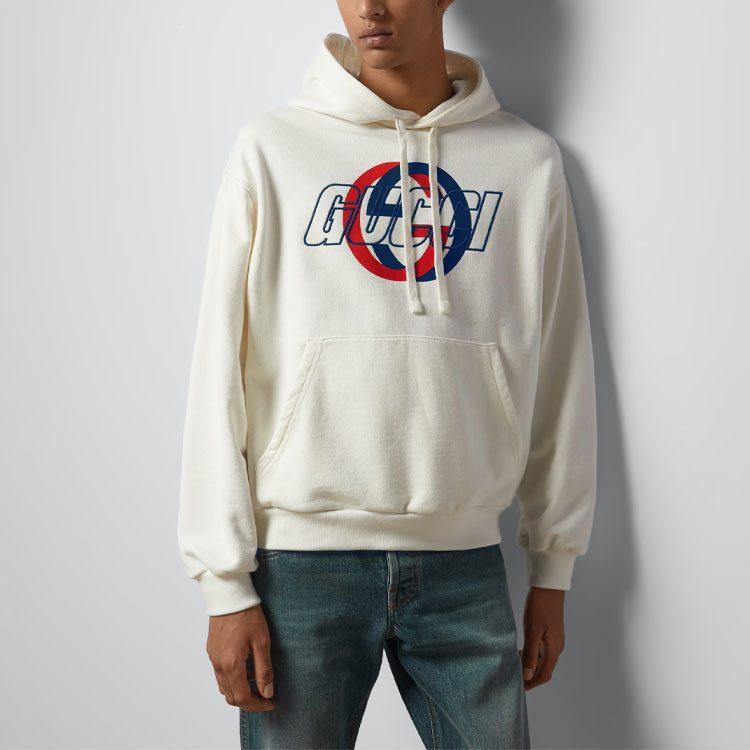 GUCCI Cotton Jersey Hooded Sweatshirt 770839-XJGA2-9314