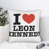 I Heart Leon Kennedy Pillow Cover Graphic Cushion Cover Retro Trendy Pillow Case For Living Room Chair