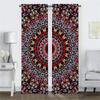 Trippy Vibrant Mandalas Curtains Child Room Partition Halloween Decoration Blackout Curtain for Room 2 Panel Tulle for Bedroom