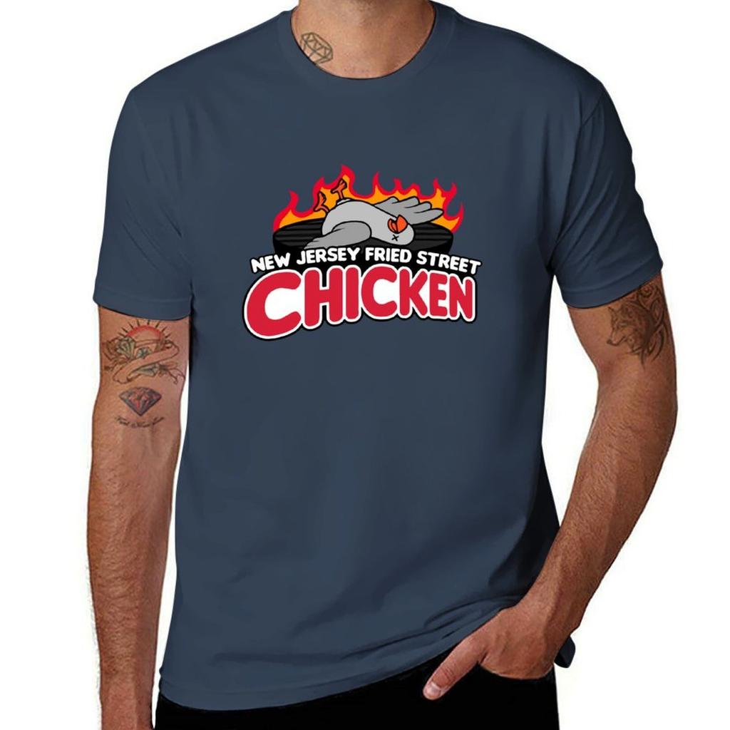 Jeromeasf Merch New Jersey Fried Street Chicken Men Women Kid Youth Shirt Tshirt TShirt Simple Solid Color Crew Neck Tee