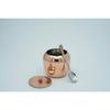 Stainless Steel Oil/ghee Jar/ghee pot/Ghee Container/oil Pot with Spoon Copper Coated 250ml