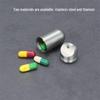 Водонепроницаемая портативная бутылочка для таблеток из титанового сплава - Маленькая герметичная уличная капсула для лекарств