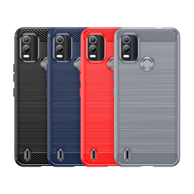 Для Nokia C21 Plus c21+ противоударный матовый чехол роскошный защитный чехол для телефона nokia c21plus мягкие чехлы из углеродного волокна