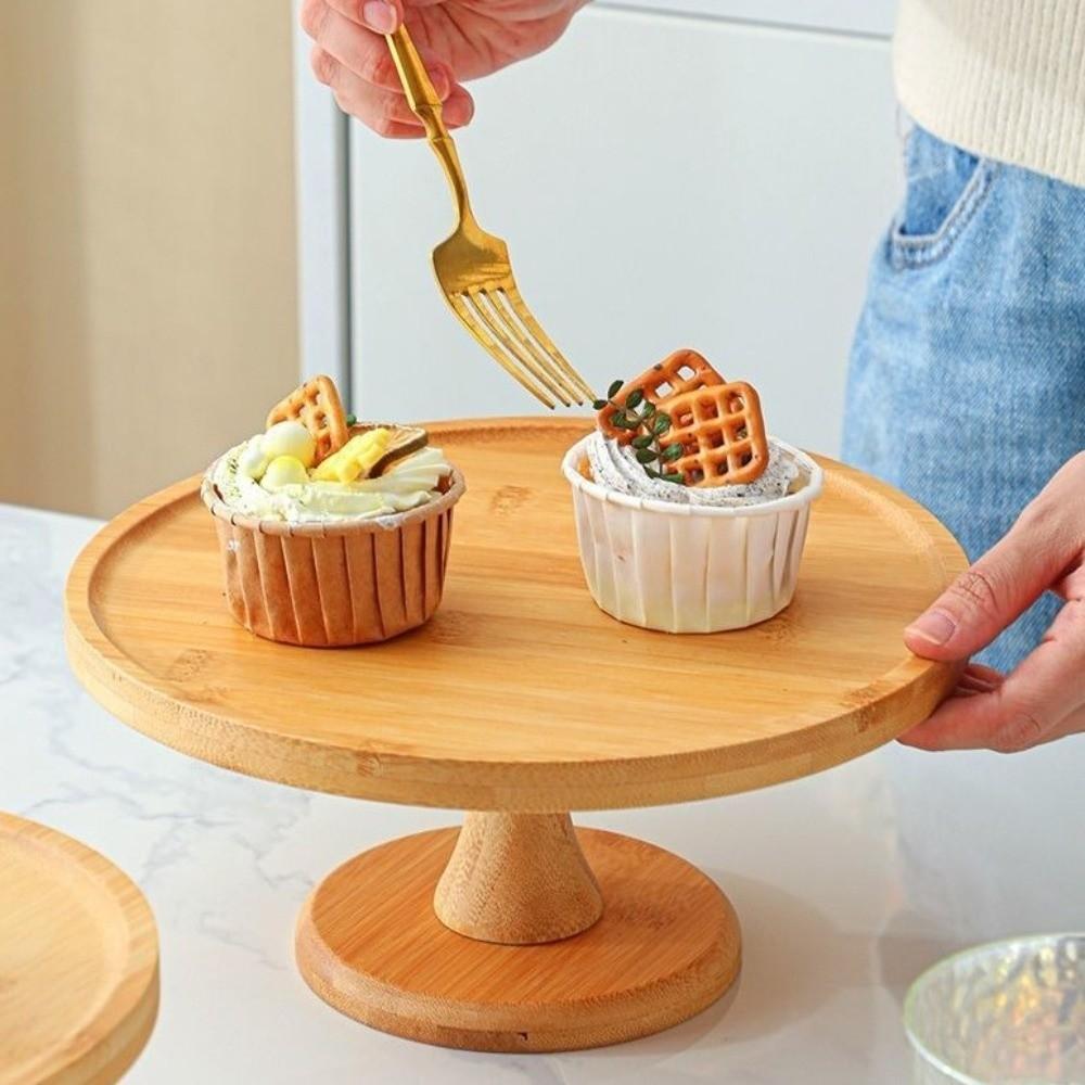 Винтажная тарелка для торта на высокой ножке, стеклянная крышка, подставка для демонстрации торта, деревянная подставка для торта, десертный стол