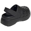 adidas Adilette Платформа Клог Тройной Черный Женские Кроссовки Основной-Черный JP9577