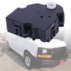Одиночный привод заслонки смешивания HVAC 16124922 с рабочим диапазоном -40-120°C, белым выходным соединителем, черным корпусом и расположением монтажных отверстий, соответствующим существующему оборудованию