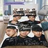 Bigbang Music Custom Name Pattern Bedding Quilt Set Quilt Cover Pillowcase Home Birthday Gift(1 * duvet cover + 2 * pillowcase, without core)