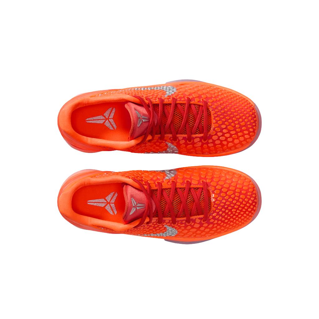 Nike Zoom Kobe 6 GS Total Orange Детские кроссовки Металлик-Серебристый Космическая глина FV9676-800