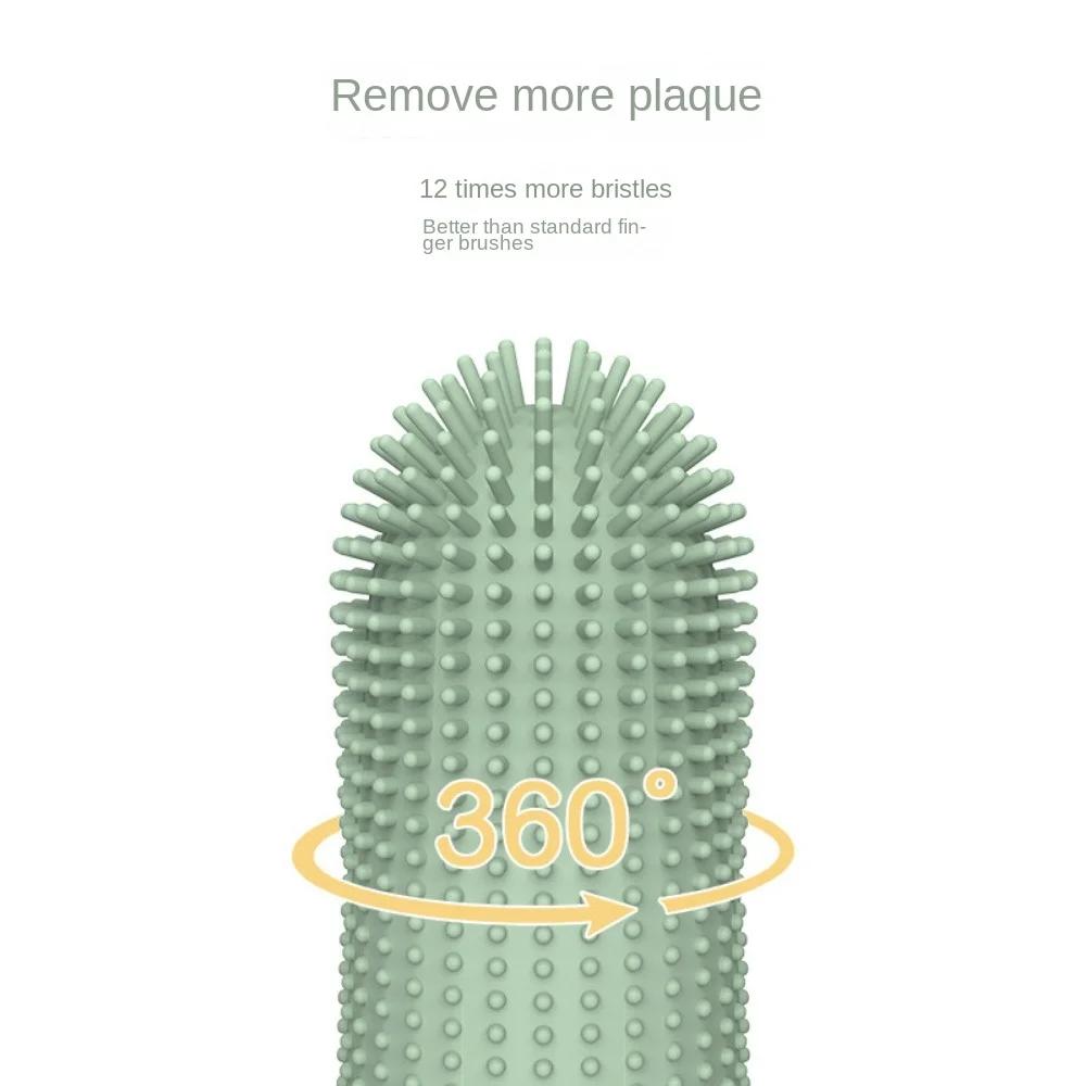 Новая зубная щетка для питомца, пальчиковая зубная щетка, силиконовая зубная щетка для кошек и собак, уход за зубами питомца, накладка на палец