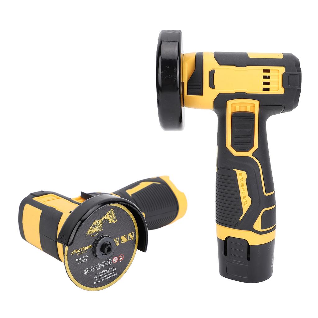 Ручная угловая шлифовальная машина 21 В Беспроводная машина для резки и полировки с перезаряжаемой батареей 19500 об/мин/мин МИНИ плиткорез