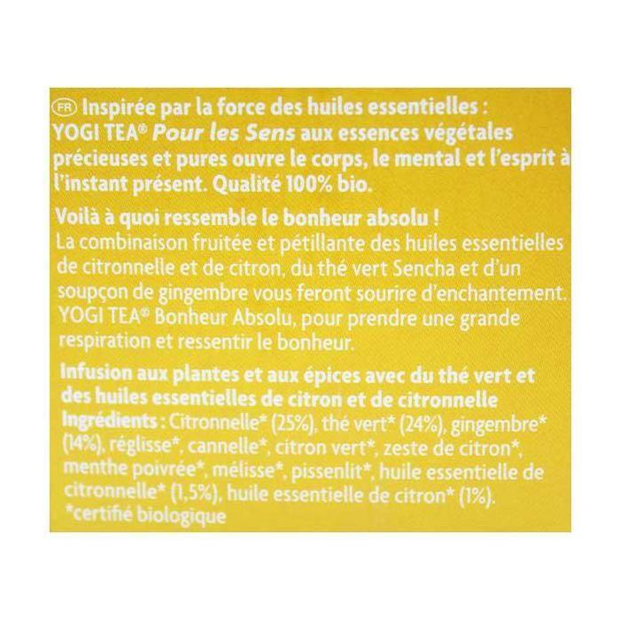 Yogi Tea Абсолютное Счастье Специи &; Huiles Ess.