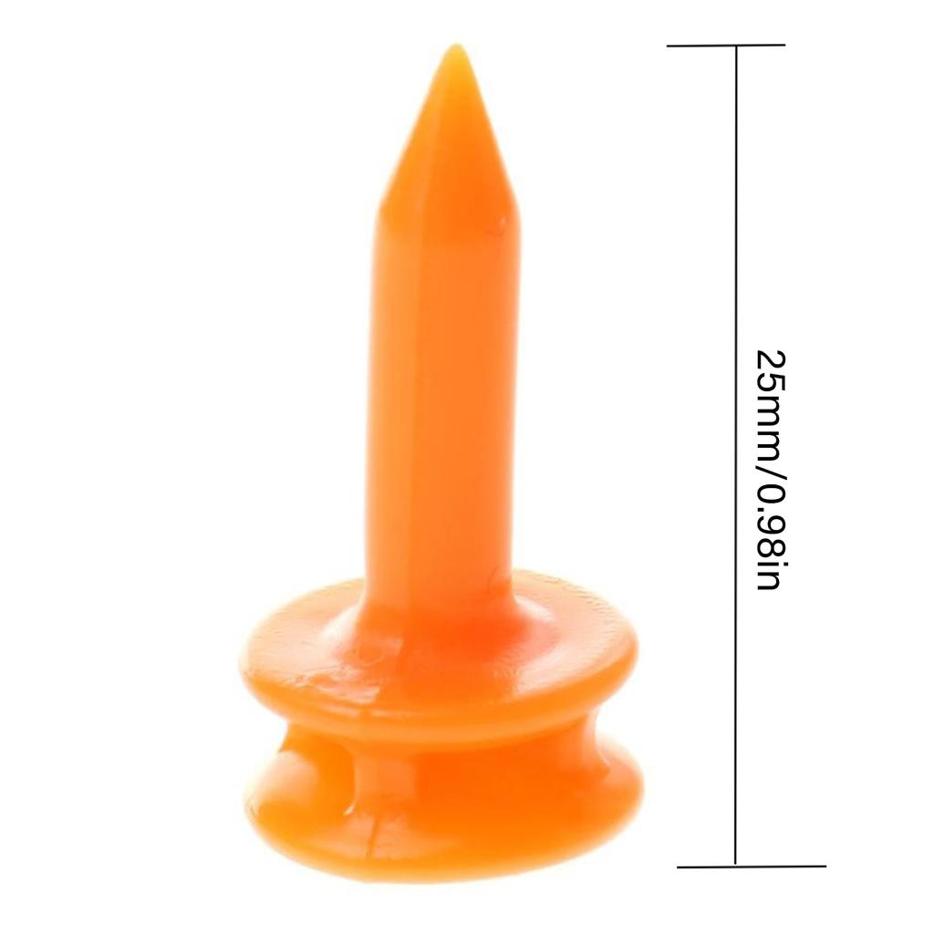 100Pcs Professional Short Golf Tees Plastic Step Down Cactle Tee Double Deck Golf Tees for Golf Practice Part