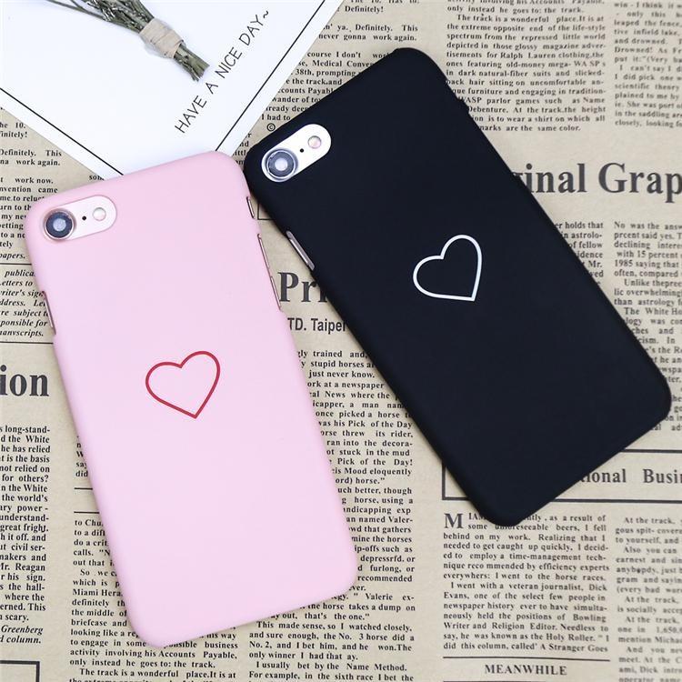 Iphone 7 6 6s Plus 5s Se Couple Painting Love Heart Phone Ultrathin Case Phone