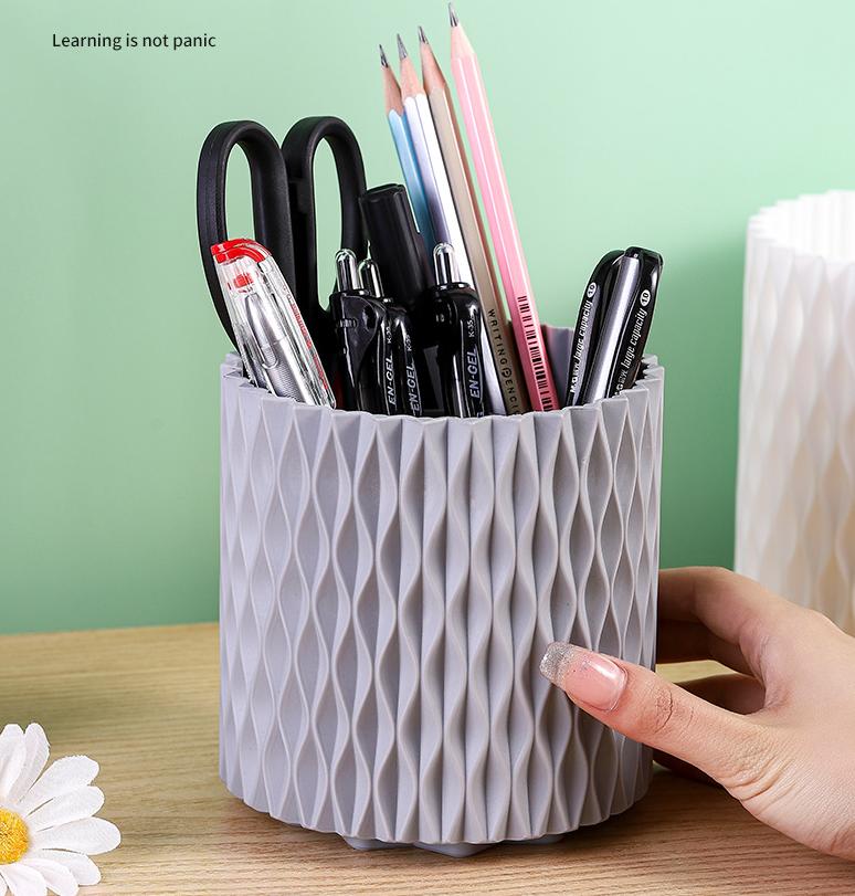 Вращение на 360 градусов Большая емкость для кистей для макияжа Помада Карандаш для бровей Тени для век Картридж для хранения Портативное хранение кистей