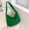 Winter Down Embroidery Thread Shoulder Bag Fashion Padded Dumpling Large Capacity Crossbody Bag