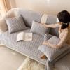 Sofa Cushion Winter Short Plush Anti Slip Simple Modern Light Luxury Style Seat Cushion Seasonal Leather Sofa Cover Cloth Towel