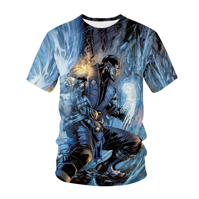 Mortal Kombat 3D Print T-Shirt Fashion Fighting Game Streetwear Kids Sport Casual T Shirt Boy Girl Oversized Tees Tops Clothing