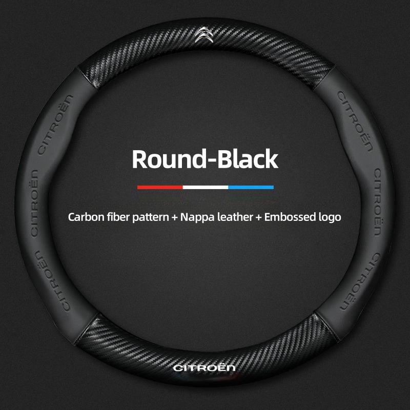 ALC1 For Citroen C1 C2 C3 C4 C5 C6 C8 VTS Xsara C-Crosser Berlingo Jumpy Breathable Leather Car Steering Wheel Cover Auto Accessories