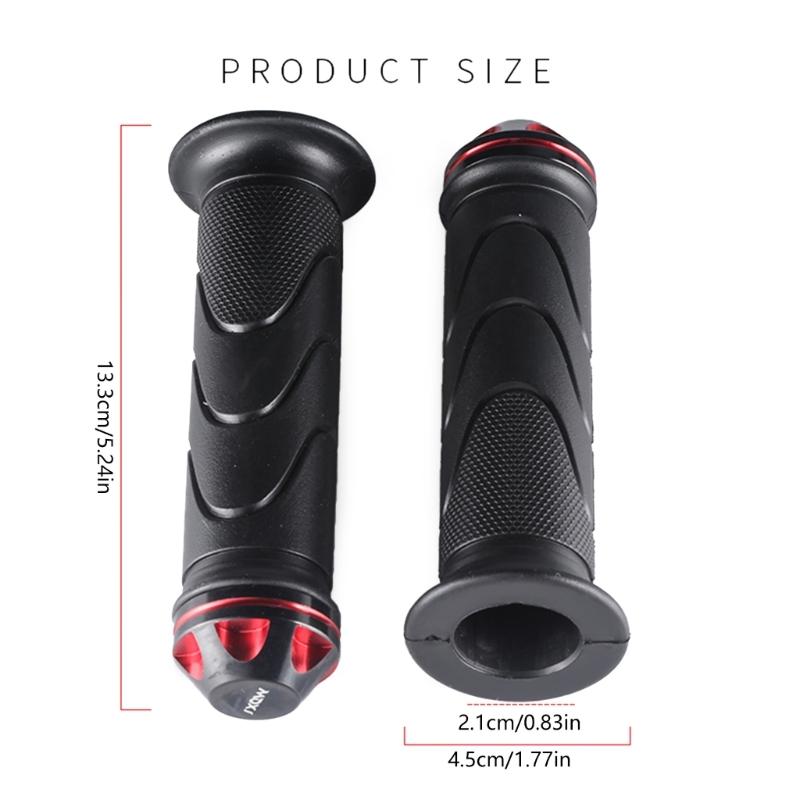 Universally Motorcycle Hand Grips Rubber End Thrusters Grip Handlebar Grips for Scooter Electric Bike Modification