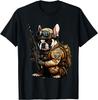 Тактическая футболка с французским бульдогом 'Military Bulldog' Готов к действию, короткий рукав, повседневная, 100% хлопок, свободный крой