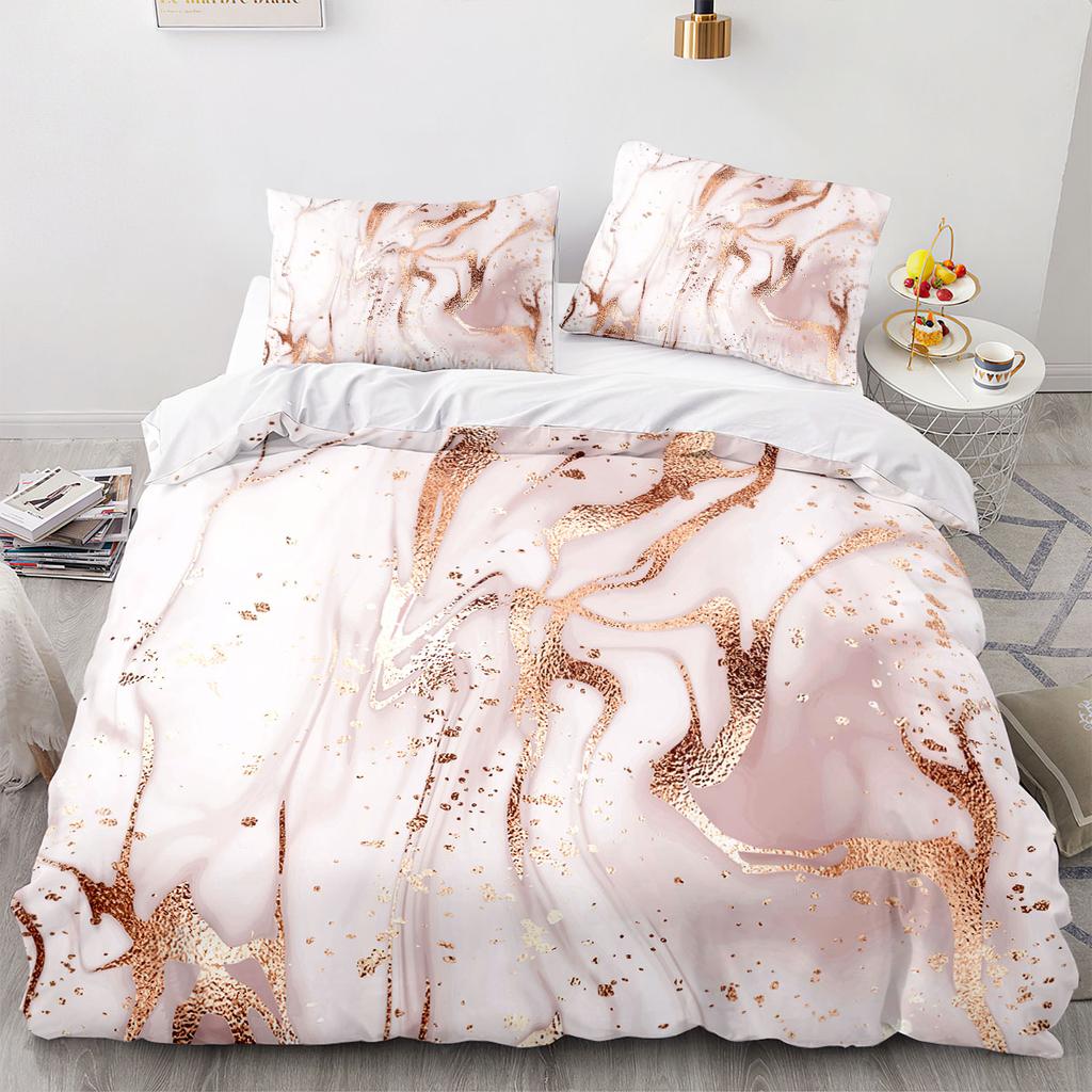 3D Printed Textured Marble Bedding Set Boys Girls Twin Queen Size Duvet Cover Pillowcase Bed Kids Adult Home Textileextile