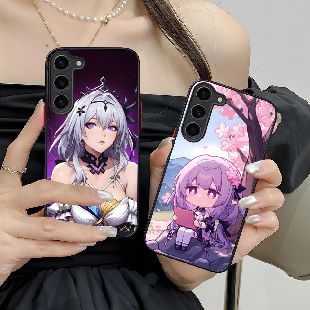 Силиконовый чехол HSR Castorice для мобильного телефона Samsung Galaxy S26 S25 S24 S23 S22 S21 Plus FE Ultra Цветной чехол