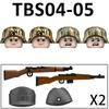 Нетоксичные Военные Фигурки Немецких Солдат Второго Мирового Войны Строительные Блоки Камуфляж Армия Офицерская Шляпа Шлем Оружие Кирпичики Игрушки Для Детей