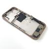 For iPhone 16 Pro Full Housing Middle Frame Bezel With Volume Power Flex Cable Side Button Chassis Repair Parts