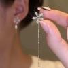 Серьги-цепочки со снежинкой и длинной кисточкой Летний уникальный дизайн Роскошные шикарные серьги-подвески для женщин