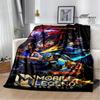 Mobile Legends Bang Bang Пледы с мультяшным принтом Модные теплые флисовые пледы Домашние дорожные пледы Постельное белье Подарок на день рождения
