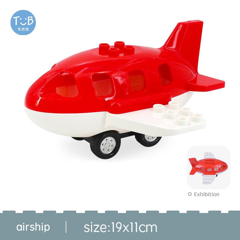 Большой размер Строительные блоки Спортивная машина Автобус Джип Грузовик Аксессуары Кирпичи Совместимые с Duplos Детские Сделай сам Детали Детские Игрушки Подарок