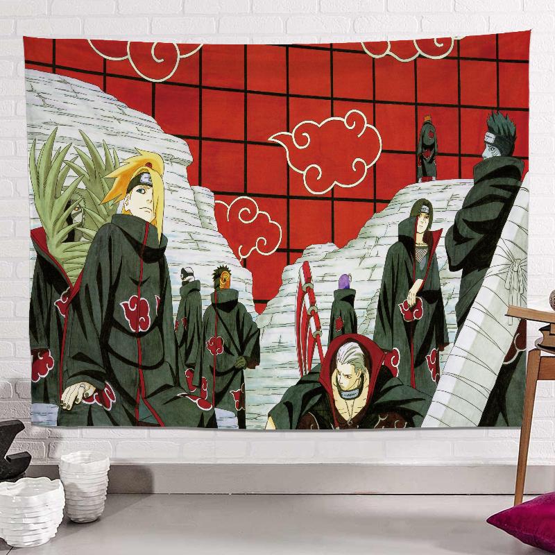 Аниме Kawaii Декор комнаты Настенная ткань Фоновая ткань Хиппи Эстетическая комната Гобелен Chambre Украшение Фреска Большие пляжные полотенца