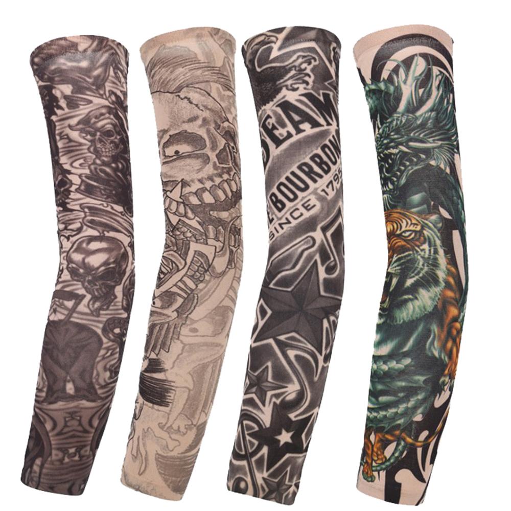 Cooling UV Protection Outdoor Sport Arm Cover Flower Arm Sleeves Sun Protection Tattoo Arm Sleeves