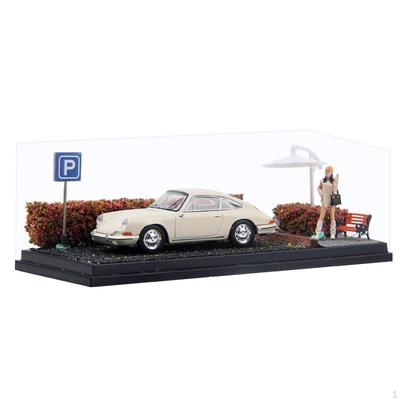 1/64 Литой под давлением автомобиль Витрина Диорама DIY Парковочная база для игрушечных машинок